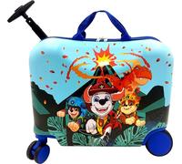 Fast Forward 2-in-1 Kids 18” Suitcase & Ride-On Luggage -Lightweight Tow-Along Toddler Luggage With Wheels, Multicolor, Paw Patrol New