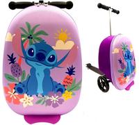 Fast Forward 2-in-1 Kids Scooter Suitcase & Ride-On Carry-On Luggage -Lightweight Carry-On Travel Case with Built-in Kick Scooter, Multicolor, Carry-on 18-inch, Scooter Suitcase