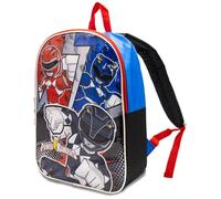 Fast Forward Backpack for Kids 15” | Bookbag for Boys and Girls| Padded Straps & Large Zip Compartment | School Supplies, Power Rangers 1, 15 inches, Modern