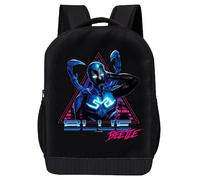 Fast Forward Blue Beetle Backpack for Kids | Blue Beetle Bookbag Featuring Neon Hero Graphic | Toddler Travel Bag, Lightweight Backpack for School | Ages 3+