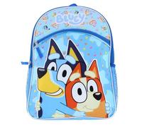 Fast Forward Bluey and Bingo Nylon Blue Kids 16" School Backpack for Girls and Boys ages 3+