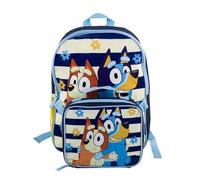 Fast Forward Bluey Backpack And Detachable Lunchbox - 15" - Bandit and Chilli - Adjustable Straps