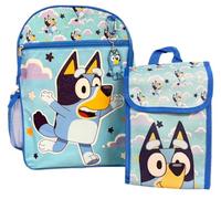 Fast Forward Bluey Backpack and Lunch Bag Set for Kids - Official Bluey School Backpack with Matching Insulated Lunch Box - Durable, Lightweight Bookbag Combo for Boys & Girls