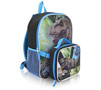 Fast Forward Children's 16" Backpacks With Lunch Bag - Licensed Characters Kids Schoolbag, Jurassic Park, 16", Traditional Backpacks