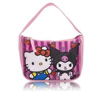 Fast Forward Hello Kitty and Friends Hobo Purse Shoulder Bag | Officially Licensed, Hello Kitty Kuromi