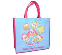 Fast Forward Hello Kitty and Friends Tote Bag 13 x 15 Inch Summer Pool Themed | Reusable Cute Medium Tote Bag for Shopping Groceries Gift Bags for Adults & Kids