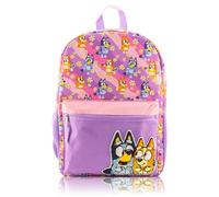 Fast Forward Hello Kitty, Bluey or Stitch Backpack for Kids | Embossed Print Bookbag for Girls, Boys, Unisex