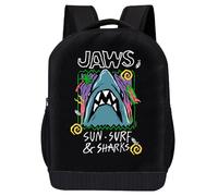 Fast Forward Jaws Backpack for Kids | Jaws Surf Shop Bookbag Featuring Shark Graphic | Toddler Travel Bag, Lightweight Backpack for School | Ages 3+