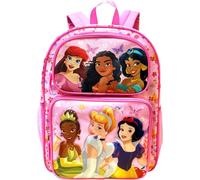 Fast Forward Kid’s Disney Licensed 16” Large School Backpacks with Multiple Pockets, Princess, L, Cargo Backpacks