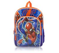 Fast Forward Kids 16" School Backpack with 3D Molded Front & Character Charm for Boys, Girls & Toddlers | Ages 3+, Spiderman Brand New Day, 16"
