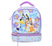 Fast Forward Kids Insulated Lunch Bag with Handle - Bluey Drop Bottom Lunch Bag Design - Reusable Soft Cooler Lunch Box for Boys & Girls, School, Daycare & Travel