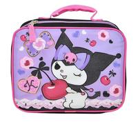 Fast Forward Kids Insulated Lunch Bag with Handle - Hello Kitty Kuromi Rectangle Lunch Bag Design - Reusable Soft Cooler Lunch Box for Boys & Girls, School, Daycare & Travel