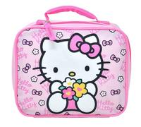 Fast Forward Kids Insulated Lunch Bag with Handle - Hello Kitty Rectangle Lunch Bag Design - Reusable Soft Cooler Lunch Box for Boys & Girls, School, Daycare & Travel