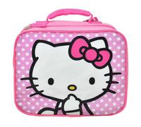 Fast Forward Kids Insulated Lunch Bag with Handle - Hello Kitty Rectangle Lunch Bag Design - Reusable Soft Cooler Lunch Box for Boys & Girls, School, Daycare & Travel