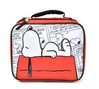 Fast Forward Kids Insulated Lunch Bag with Handle - Peanuts Snoopy Rectangle Lunch Bag Design - Reusable Soft Cooler Lunch Box for Boys & Girls, School, Daycare & Travel