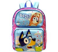 Fast Forward Kid's Licensed 16" Cargo Backpack - Large School Backpack With Multiple Pockets, Bluey-girls, L, Cargo Backpacks