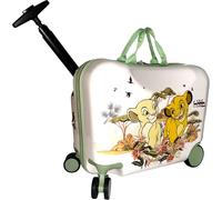 Fast Forward Lion King Ride-On 18" Suitcase For Kids/Tow-Along Toddler Carry-On Luggage With Wheels
