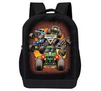 Fast Forward Monster Jam Backpack for Kids | Monster Jam Bookbag Featuring Monster Truck Graphic | Toddler Travel Bag, Lightweight Backpack for School | Ages 3+