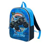 Fast Forward Monster Jam Backpack for Kids - Monster Truck Backpack - Monster Truck Book Bag, Megalodon, 15 inches