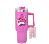 Fast Forward Sanrio Hello Kitty 40oz Stainless Steel Tumbler with Handle, Lid, & Straw (Pink Mel)