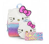 Fast Forward Sanrio Hello Kitty Backpack for Girls | 16" Bookbag, Insulated Lunch Box & Pencil Case 3 Piece Set | Pink Hello Kitty School Bag for Kids, Toddlers, Teens | Cute Travel Daypack, Ages 3+