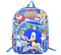 Fast Forward Sonic The Hedgehog 16" School Backpack with 1 Front Pocket for Boys