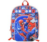 Fast Forward Spiderman 16" Backpack with Molded Front Pocket & Printed Straps - Colorful Cartoon School Bag with Front Pocket & Side Mesh, Lightweight Travel Backpack for Boys & Girls