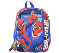 Fast Forward Spiderman 16" Kids Backpack - Colorful Cartoon School Bag with Front Pocket & Side Mesh, Lightweight Travel Backpack for Boys & Girls