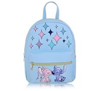 Fast Forward Spiderman, Stitch, Care Bears, Friends, Darth Vader & More, Mini Backpack for Women, Men, Unisex, Stitch and Angel, 10 Inches