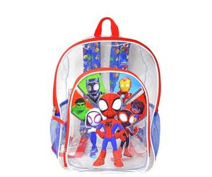 Fast Forward Spidey & Friends Transparent 16" Backpack, boys, kids