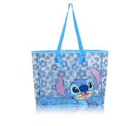 Fast Forward Stitch Beach Bag Tote Bag For Women | Stitch Beach Tote Travel Bag for Adults, Kids, Girls, Boys | Cute Stitch Accessories and Reusable Grocery Bags, Medium, LSVT26FN