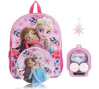 Fast Forward Stitch, Bluey, Hello Kitty or Spiderman 5 Piece Backpack Set for Kids, Frozen 2, 16 inches, Daypack Backpacks
