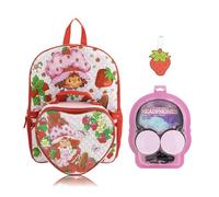 Fast Forward Stitch, Bluey, Hello Kitty or Spiderman 5 Piece Backpack Set for Kids, Strawberry Shortcake, Daypack Backpacks