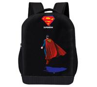 Fast Forward Superman Backpack for Kids | Superhero Bookbag Featuring Superman Silhouette and Logo | DC Comics Toddler Travel Bag, Lightweight Laptop Backpack for School | Ages 3+