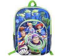 Fast Forward Toy Story 16" Backpack with Molded Front Pocket & Printed Straps - Colorful Cartoon School Bag with Front Pocket & Side Mesh, Lightweight Travel Backpack for Boys & Girls