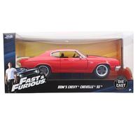 Fast & Furious 1:24 Diecast Vehicle: Dom's Chevy Chevelle SS, Red