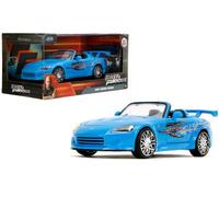 Jada Toys - Fast & Furious Honda S2000 1:24 (Mia's Blue Design) - Die Cast Car Model, Detailed Exterior, Authentic Movie Replica, Collectible Toy - Ages 8+, Blue