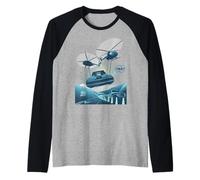 Fast & Furious 25th Anniversary Fast X Helicopter Chase Raglan Baseball Tee