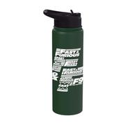 Fast & Furious 25th Anniversary Franchise Logo Stack Stainless Steel Insulated Water Bottle