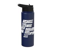 Fast & Furious 25th Anniversary Franchise Logo Stack Stainless Steel Insulated Water Bottle