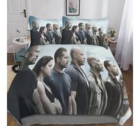 Fast & Furious 3D Duvet Cover 3-Piece Quilt Cover Set for Kids,Teens And Adults,Microfiber Comforter Cover,Bedding Set with Pillowcases Double（200x200cm）