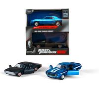 Fast Furious Box 2 Models Car DODGE WIDEBODY and CHEVROLET CAMARO 1/32 Jada