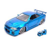 Fast & Furious Brian's Nissan Skyline GT-R 2002 Metallic Blue 1:24 Model