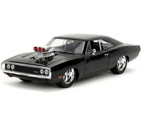 Fast Furious Model Dodge Charger 1970 Black Glossy Dom 22Cm 1:24 Original Jada