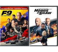 Fast & Furious Presents: Hobbs & Shaw & F9 The Fast Saga [2-Pack, DVD] Region 1/A, Dwayne Johnson, Jason Statham, Vin Diesel & More
