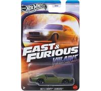 Fast Furious Villains Model Car 1973 Chevy Camaro 1:64 8Cm Hot Wheels JBY37