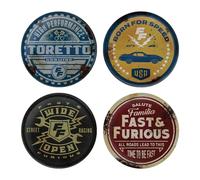 Fast & Furious Vintage Style Coasters Set of 4