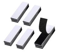 FAST-FX 25 Pcs Hook Loop Strips Tape, Double Sided Self Adhesive Tape, 3x10cm Reclosable Strips For Fabric, Heavy Duty Strong Adhesive