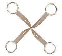 FAST-FX 4 Pcs Radio Release Key Extraction Tool, Radio Removal Tool Key Tool with Easy Grip Handle, Compatible with Mercedes,Ford, Car Radio Removal Tool Key, Radio Removal Tool Key Tool (Silver)