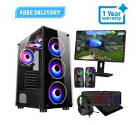 Fast Gaming Intel i5 16GB RAM 1TB HDD&128GB SSD 4GB GT730 PC Bundle & Speakers